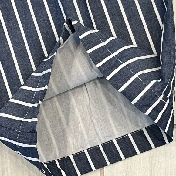 Tulip Brand Lightweight Cotton Striped Cropped Pants Sz XS - Picture 11 of 12